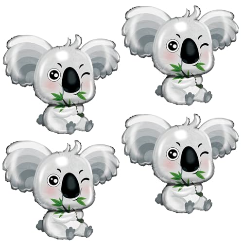 SUNSK Koala Luftballons Groß Geburtstagsballons Tier Helium Ballon Folienluftballon für Kinder Geburtstags Party, Baby Shower, 4 Stück SUNSK Koala Luftballons Groß Geburtstagsballons Tier Helium Ballon Folienluftballon für Kinder Geburtstags Party, Baby Shower, 4 Stück von SUNSK