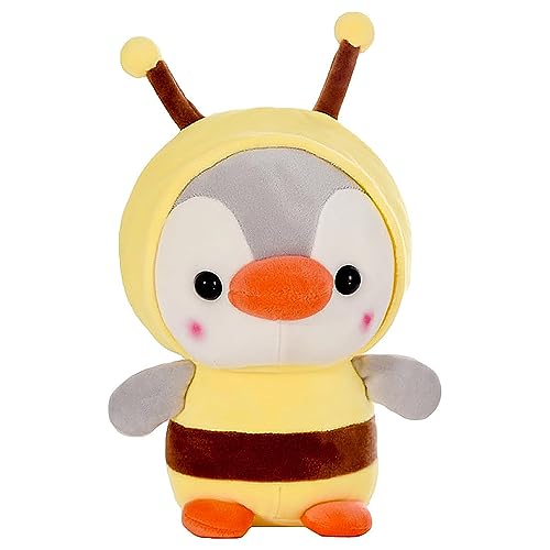 SUNSK Biene Plüsch Spielzeug Pinguin Kawaii Stofftier Plüschtier Bee Plush Doll Toy für Kinder Geschenk Geburtstag Weihnachten von SUNSK