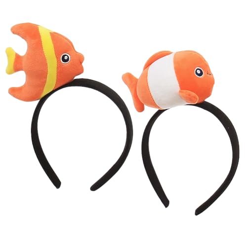 SUNSK Plüsch Haarband Cartoon Fisch Stirnband Cosplay Headband Haarreif für Kinder Geburtstag, Halloween, Weihnachts, 2 Stück SUNSK Plüsch Haarband Cartoon Fisch Stirnband Cosplay Headband Haarreif für Kinder Geburtstag, Halloween, Weihnachts, 2 Stück von SUNSK