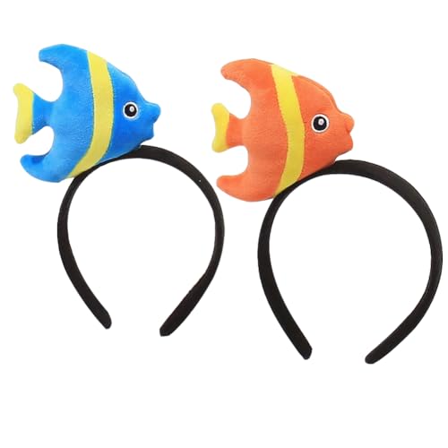 SUNSK Plüsch Haarband Cartoon Fisch Stirnband Cosplay Headband Haarreif für Kinder Geburtstag Party Dekorationen, 2 Stück SUNSK Plüsch Haarband Cartoon Fisch Stirnband Cosplay Headband Haarreif für Kinder Geburtstag Party Dekorationen, 2 Stück von SUNSK