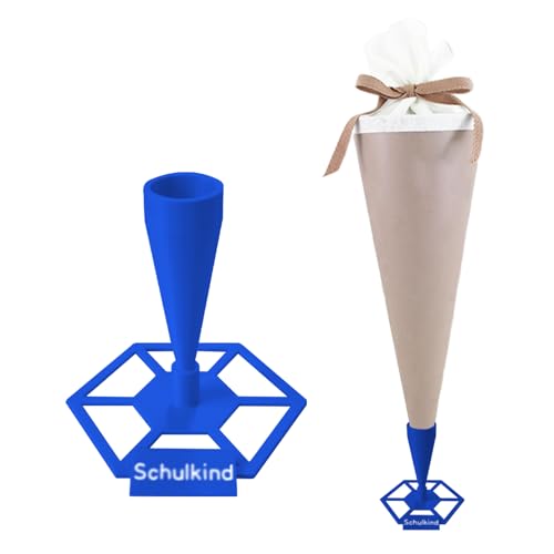 SUNUCO Schultüten-Ständer Blau zuckertütenständer für eine einzelne große Schultüte von SUNUCO