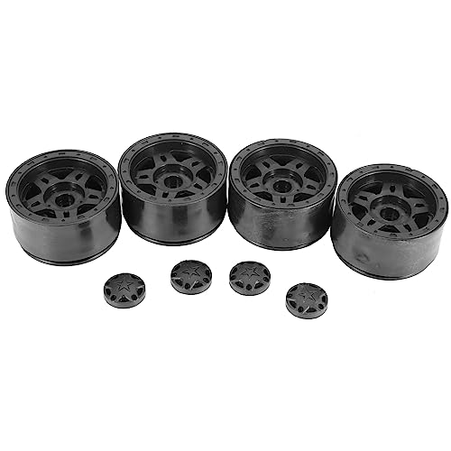 SUNXUE 4 STÜCKE Kunststoff Beadlock 2.2 Radnabenfelgen für 1/10 RC Crawler Auto Axial SCX10 Wraith Capra RR10 für TRX4 D90 von SUNXUE