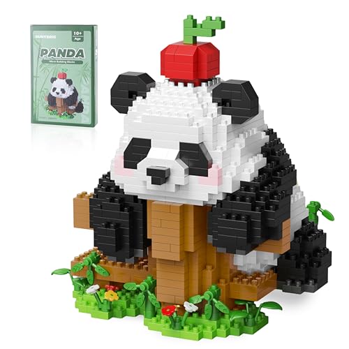 SUNYBRIG 1006 Stück Panda Klemmbausteine Mini Panda Bausteine Panda Bricks Tier Building Block Set Klemmbausteine Tiere Set für Erwachsene und Kinder ab 10+ Konstruktionsspielzeug mit Tieren SUNYBRIG 1006 Stück Panda Klemmbausteine Mini Panda Bausteine Panda Bricks Tier Building Block Set Klemmbausteine Tiere Set für Erwachsene und Kinder ab 10+ Konstruktionsspielzeug mit Tieren von SUNYBRIG