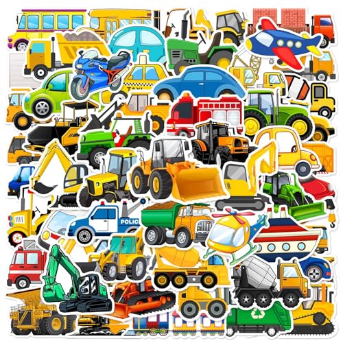 60 Stück Auto Sticker Kinder,Bagger Sticker Set Wasserfest Vinyl Sticker Mit Baustelle Fahrzeugn Feuerwehr Traktor Trucks,Aufkleber für Laptop Skateboard Scrapbook Koffer Helm Auto Fahrrad Handy 60 Stück Auto Sticker Kinder,Bagger Sticker Set Wasserfest Vinyl Sticker Mit Baustelle Fahrzeugn Feuerwehr Traktor Trucks,Aufkleber für Laptop Skateboard Scrapbook Koffer Helm Auto Fahrrad Handy von SUNYOVIME