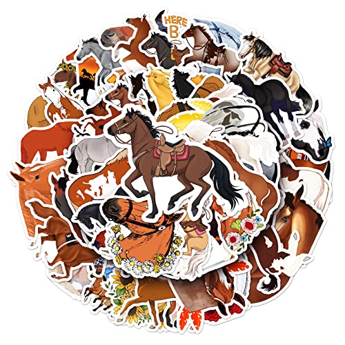 Pferde Sticker,50 Stück Pferde Aufkleber Set,Wasserfeste Vinyl Graffiti Stickers für Auto Laptop Computer Skateboard Wasserflaschen Koffer Fahrrad Motorrad, Geschenk für Jugendliche Erwachsene Pferde Sticker,50 Stück Pferde Aufkleber Set,Wasserfeste Vinyl Graffiti Stickers für Auto Laptop Computer Skateboard Wasserflaschen Koffer Fahrrad Motorrad, Geschenk für Jugendliche Erwachsene von SUNYOVIME