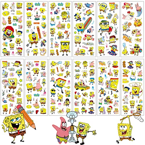 Spongebob Sticker Kinder Kleinkinder,Puffy 3D Aufkleber Kinder 12 Blätter Aufkleber Sticker Set,Anime Aufkleber Jungen Mädchen für Belohnungsaufkleber Kinder,Mitgebsel Kindergeburtstag Gastgeschenke Spongebob Sticker Kinder Kleinkinder,Puffy 3D Aufkleber Kinder 12 Blätter Aufkleber Sticker Set,Anime Aufkleber Jungen Mädchen für Belohnungsaufkleber Kinder,Mitgebsel Kindergeburtstag Gastgeschenke von SUNYOVIME