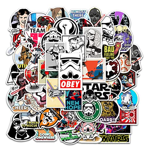 Star Wars Sticker 50 Stück,Wasserfeste Vinyl Aufkleber Coole Graffiti Sticker Set,Aufkleber Stickers für Laptop Skateboard Koffer Helm Auto Fahrrad Handy,Geschenk für Kinder Teenager Erwachsene Star Wars Sticker 50 Stück,Wasserfeste Vinyl Aufkleber Coole Graffiti Sticker Set,Aufkleber Stickers für Laptop Skateboard Koffer Helm Auto Fahrrad Handy,Geschenk für Kinder Teenager Erwachsene von SUNYOVIME