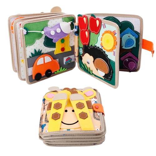 SUNZWO Filzbuch Bauernhof - Interaktives Bauernhof-Lernbuch für Kinder, Weiches und Sicheres Spielzeug aus Filz, Fördert Feinmotorik und Kreatives Spielen, Ideales Lernspielzeug für Zuhause und Unterw SUNZWO Filzbuch Bauernhof - Interaktives Bauernhof-Lernbuch für Kinder, Weiches und Sicheres Spielzeug aus Filz, Fördert Feinmotorik und Kreatives Spielen, Ideales Lernspielzeug für Zuhause und Unterw von SUNZWO