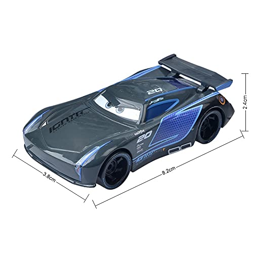 LZWJD Pixar Autos 3 Küken Hicks Polizei McQueen Mater Fabelhaft Hudson 1: 55 Diecast Metalllegierung Modell Auto Spielzeug für Jungen (Farbe : Jackson Storm) von SUOSUO