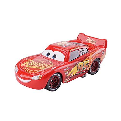 SUOSUO LZWJD Pixar Autos 2 3 Autos Sammlung Blitz McQueen Jackson Storm Ramirez 1: 55 Diecast Metalllegierung Spielzeug Auto Modell Kinder Geschenk (Farbe : McQueen 2.0) von SUOSUO