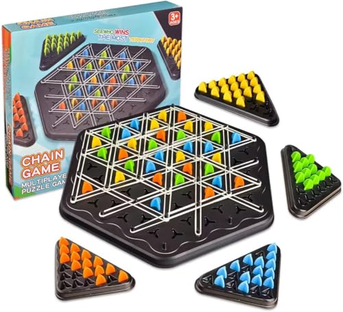 SUOXU Dreieck-Brettspiel, Territory Capture-Familienspiel, Chain Triggle Chess Brain Teaser Strategy Puzzle Toys 2 bis 4 Spieler, 6 Jahre alt und älter Jungen Mädchen Weihnachtsgeburtstagsgeschenke SUOXU Dreieck-Brettspiel, Territory Capture-Familienspiel, Chain Triggle Chess Brain Teaser Strategy Puzzle Toys 2 bis 4 Spieler, 6 Jahre alt und älter Jungen Mädchen Weihnachtsgeburtstagsgeschenke von SUOXU