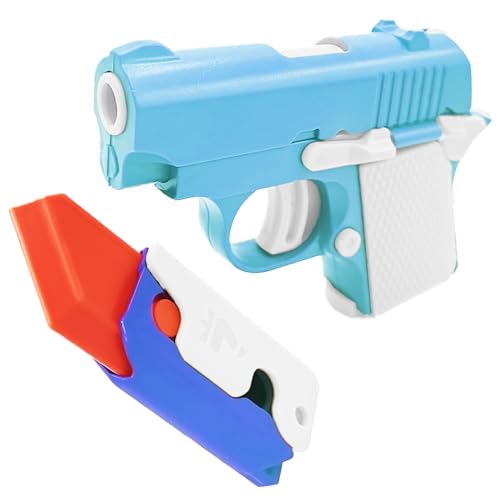 SUOXU Zappelspielzeugpistolen-Set, sensorisches Spielzeug, Stressabbau, Pistolenförmiger Zappelschieber, Spielzeug zum Stressabbau, Druckentlastungsspielzeug, ideal für Erwachsene und Kinder von SUOXU
