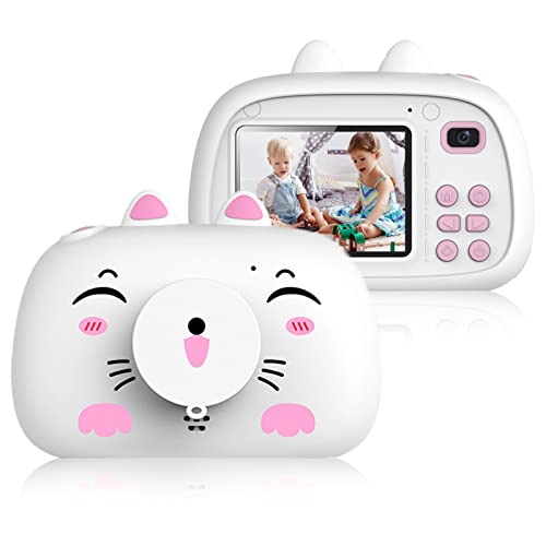 SUPBRO Kinderkamera Kätzchen Silikonhülle Fotoapparat Kinder Digitalkamera Mit 2.4" IPS-Bildschirm 1080P HD 32G TF Karte Geschenke Spielzeug für 3-12 Jahre Kinder SUPBRO Kinderkamera Kätzchen Silikonhülle Fotoapparat Kinder Digitalkamera Mit 2.4" IPS-Bildschirm 1080P HD 32G TF Karte Geschenke Spielzeug für 3-12 Jahre Kinder von SUPBRO