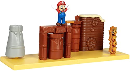 Nintendo SUPER Mario 406184 Wüstenland Spielset Actionfigur, braun von Super Mario