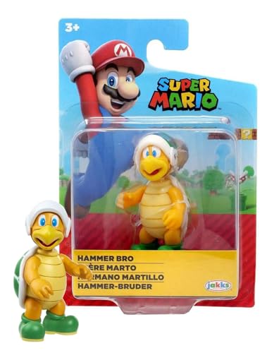 SUPER MARIO 6,3 cm große Sammelfigur, Verpackung kann variieren (Hammer Bro) von SUPER MARIO