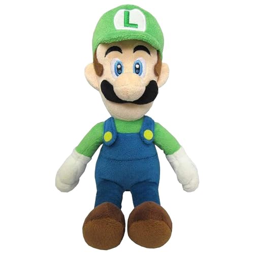 Super Mario AC02 Luigi Sanei Offizielles Lizenzprodukt aus Plüsch, Mehrfarbig, Large von Super Mario