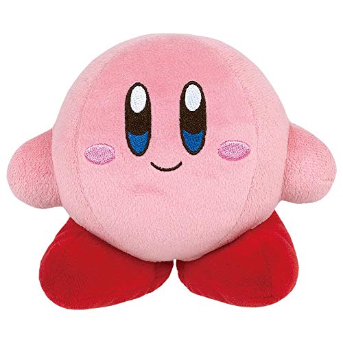 Super Mario KP01UK Kirby Mario Sanei Offizielles Lizenzprodukt aus Plüsch, Mehrfarbig, 15 cm von Super Mario