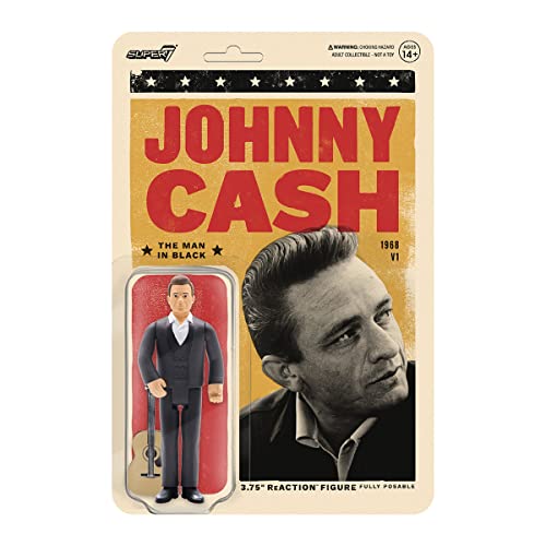 SUPER7 Figur Reaction Johnny Cash The Man in Black von Super7