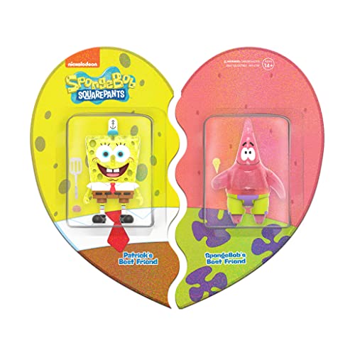 SUPER7 RE-SBOBW01-BAP Schwammkopf: Spongebob & Patrick Figur, Mehrfarbig von Super7