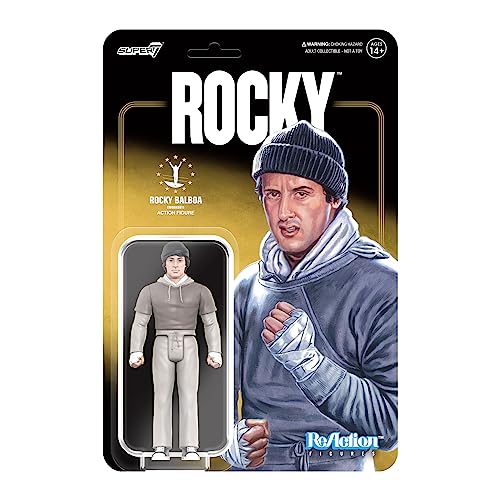 SUPER7 Rocky Reaction Figur Rocky Balbloa Workout 10 cm von Super7