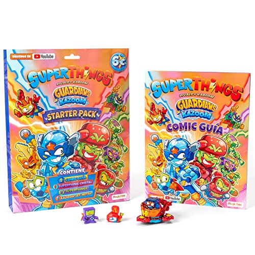 Rivalen of Kaboom 8431618018002 Guardians Kazoom, Magazin, das einen Comic-Führer mit der Geschichte der Serie und 1 Kazoom Jet mit Metallic-Effekt enthält von SUPERTHINGS RIVALS OF KABOOM
