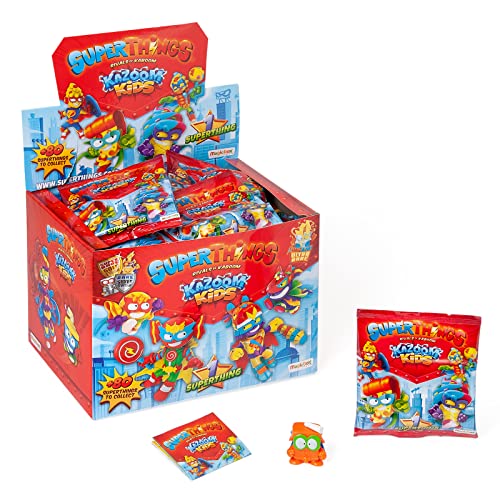 SUPERTHINGS RIVALS OF KABOOM Kazoom Kids - Box mit 50 One Packs mit Figuren aus der Serie Kazoom Kids. Jeder Beutel enthält 1 SuperThing und 1 Checklist, PST8D850IN01, Bunt von SUPERTHINGS RIVALS OF KABOOM