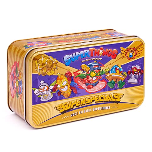 SUPERTHINGS Dose Gold Serie 5 - Enthält alle Sonderfiguren der Serie 5, einschließlich Ultraaro (Kid Fury), 2 goldene Führer, 6 Silberne Kapitäne und 2 goldene Aerowagons[Exklusiv bei Amazon] von SUPERTHINGS RIVALS OF KABOOM