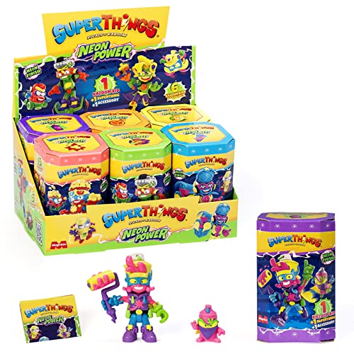 SUPERTHINGS RIVALS OF KABOOM Neon Power Serie, komplette Kollektion der 6 Kazoom Kids aus der neuen Neon Power Serie, Jede Kazoom Kid kommt mit 1 SuperThing und 1 Kampfzubehör SUPERTHINGS RIVALS OF KABOOM Neon Power Serie, komplette Kollektion der 6 Kazoom Kids aus der neuen Neon Power Serie, Jede Kazoom Kid kommt mit 1 SuperThing und 1 Kampfzubehör von SUPERTHINGS RIVALS OF KABOOM