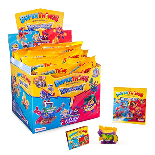 SUPERTHINGS Rescue Force Series - Box mit 50 Überraschungstüten mit Sammelfiguren aus der Rescue Force Serie Jede Tasche enthält 1 SuperThing und 1 Sammelkarte von SUPERTHINGS RIVALS OF KABOOM
