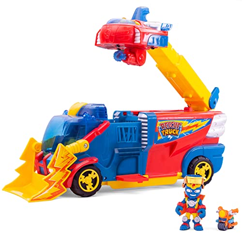 SUPERTHINGS Rescue Truck – SuperThings Rescue Truck with an extendable Ladder and a Detachable Rescue Ship. Includes 1 Exclusive Kazoom Kid and 1 Exclusive SuperThing. with Lights and Sound Effects von SUPERTHINGS RIVALS OF KABOOM