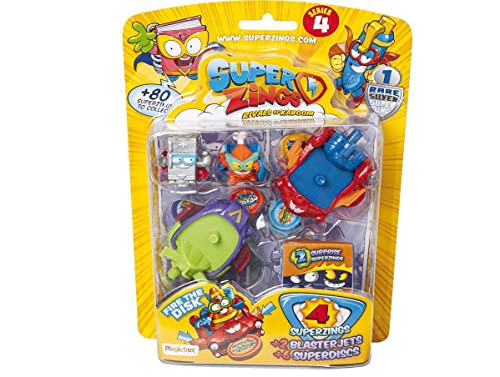 SUPERTHINGS RIVALS OF KABOOM SuperZings - Blíster 5 Serie 4 Fahrzeuge und Sammelfiguren Farbe Sortiert von SUPERTHINGS RIVALS OF KABOOM