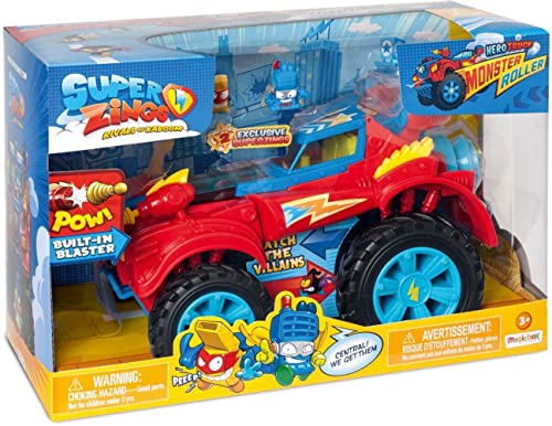 SUPERTHINGS RIVALS OF KABOOM Superzings PSZSD112IN00 - Hero Monsterroller-Truck mit 2 exklusiven SuperZings-Helden von SUPERTHINGS RIVALS OF KABOOM