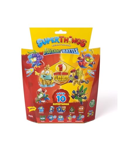 Superthings Mutant Battle Figuren, 10 SuperThings, enthält 1 Gold und 3 Farbwechsel, Verschiedene Modelle Superthings Mutant Battle Figuren, 10 SuperThings, enthält 1 Gold und 3 Farbwechsel, Verschiedene Modelle von SUPERTHINGS RIVALS OF KABOOM