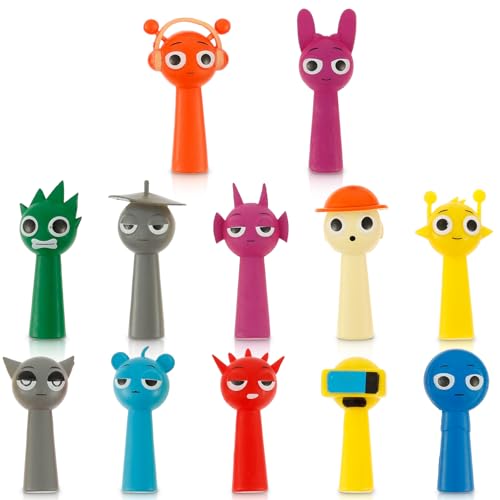 12 Stück Sprunki Figuren Set, Bunte Sprunki Action Figures, Kreatives Figurenspielzeug für Kinder Erwachsene Gamer und Sammler Lustiges Toys Weihnachten Geburtstag Geschenk(1) von SUPPUIMNT