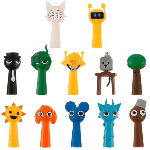 12 Stück Sprunki Figuren Set, Bunte Sprunki Action Figures, Kreatives Figurenspielzeug für Kinder Erwachsene Gamer und Sammler Lustiges Toys Weihnachten Geburtstag Geschenk(2) von SUPPUIMNT