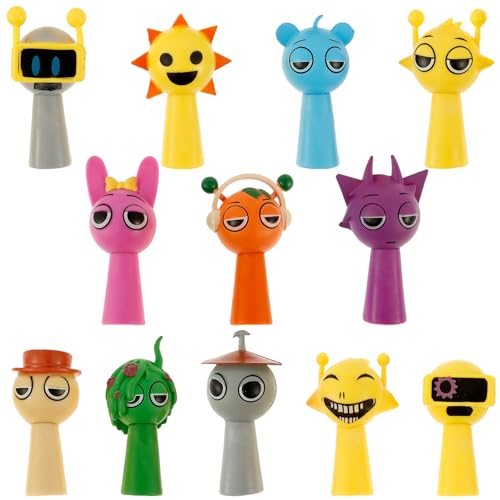 12 Stück Sprunki Figuren Set, Bunte Sprunki Action Figures, Kreatives Figurenspielzeug für Kinder Erwachsene Gamer und Sammler Lustiges Toys Weihnachten Geburtstag Geschenk(5) von SUPPUIMNT