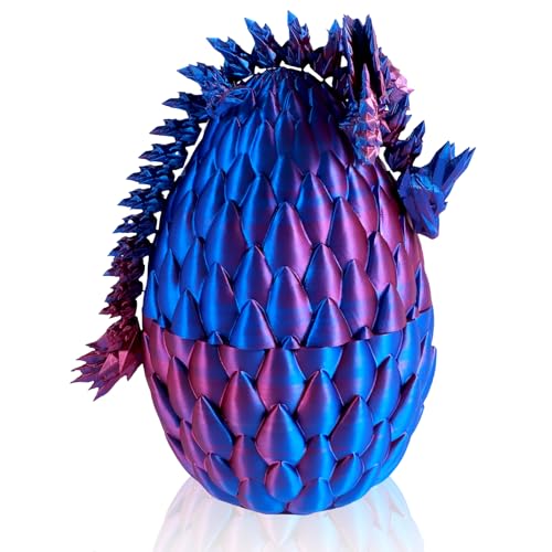 3D Gedrucktes Drachenei, Bewegliche Drachen Spielzeug für Kinder Sammler Easter Dragon Figures für Desk Toy Dracheneier Ornament for Cars Freunde Kollegen Halloween Weihnachten Festgeschenke (B) von SUPPUIMNT