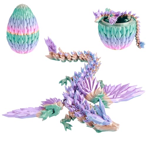 3D Gedrucktes Drachenei, Bewegliche Drachen Spielzeug für Kinder Sammler Easter Dragon Figures für Desk Toy Dracheneier Ornament for Cars Freunde Kollegen Halloween Weihnachten Festgeschenke (C) von SUPPUIMNT