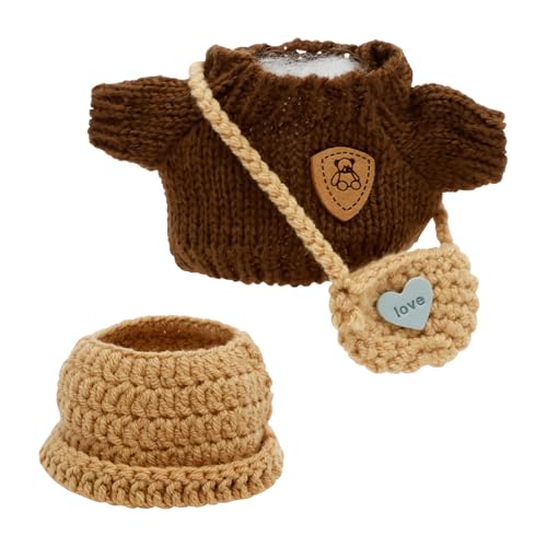 Häkeln Puppenkleidung Stilvolles Häkelpuppen Outfit Modische Puppenkleidung Hutpullover Tasche Kreatives Geschenk Kleiderdekoration Braunem Strickpullover Mütze Tasche Puppen Kleidung für Sammler(A) Häkeln Puppenkleidung Stilvolles Häkelpuppen Outfit Modische Puppenkleidung Hutpullover Tasche Kreatives Geschenk Kleiderdekoration Braunem Strickpullover Mütze Tasche Puppen Kleidung für Sammler(A) von SUPPUIMNT