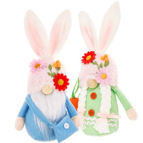 SUPPUIMNT 2 Stück Ostern Hase Wichtel FestlicheGeschenk Zubehör Handgemachte Plüschpuppen Tischdekoration Basteln, Frauen, Hochzeitstag oder Muttertag SUPPUIMNT 2 Stück Ostern Hase Wichtel FestlicheGeschenk Zubehör Handgemachte Plüschpuppen Tischdekoration Basteln, Frauen, Hochzeitstag oder Muttertag von SUPPUIMNT