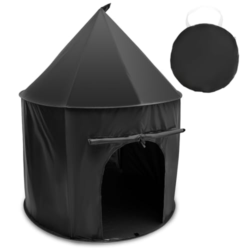 Sensorisches Zelt für Kinder 100x100cm Pop Up Höhle Mit Blackout Funktion, Verdunkelungszelt für Autismus SPD Mit Tragetasche Spielzelt Drinnen Zur Sinnesstimulation Entspannung von SUPPUIMNT