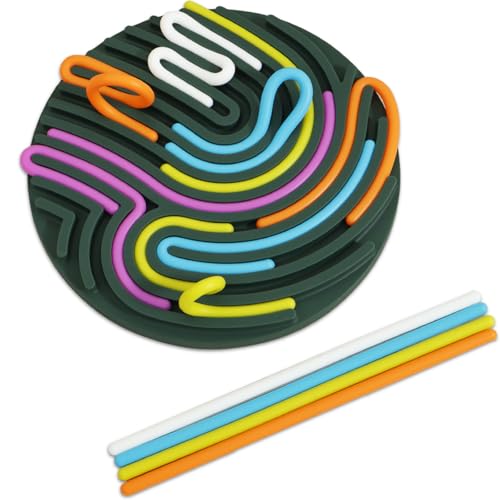 Sensory Activity Board Silicone Sensory Game Board Spielzeug Stille Toy String Kreatives Sensorisches Spielzeugsusse Beruhigungsspielzeug für Kinder Kleinkinder Erwachsene Reisen Reisen(grün) von SUPPUIMNT