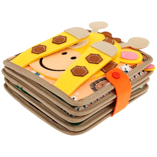 Spielzeug Busy Board Weicher Filz, 3D Filzbuch Montessori Babybücher aus Weichem Stoff Feinmotorik Lebenskompetenzen Lernspielzeug Für ab 1 2 3 Jahr Jährige Kleinkinder Entwicklung Sensorischen von SUPPUIMNT