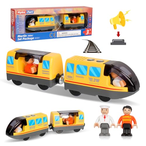 Eisenbahn Elektrische Lok, Holzeisenbahn Zug, Batteriebetriebenes Zugset, Leistungsstarker Motorzug Kompatibel mit Thomas, Brio, Chuggington, Geschwindigkeit Spielzeug, ab 3 Jahren Eisenbahn Elektrische Lok, Holzeisenbahn Zug, Batteriebetriebenes Zugset, Leistungsstarker Motorzug Kompatibel mit Thomas, Brio, Chuggington, Geschwindigkeit Spielzeug, ab 3 Jahren von SUPRBIRD