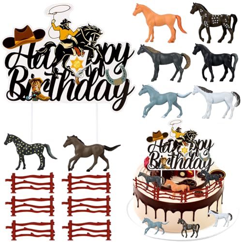 15 Stück Pferde-Kuchendekoration,Geburtstag Cake Toppers,Kuchenaufsätze für Geburtstagskuchen,Realistische Kunststoff Pferde Zaun Tortenstecker,Spielfiguren Spielzeug Pferde, zum Spielen oder als Deko 15 Stück Pferde-Kuchendekoration,Geburtstag Cake Toppers,Kuchenaufsätze für Geburtstagskuchen,Realistische Kunststoff Pferde Zaun Tortenstecker,Spielfiguren Spielzeug Pferde, zum Spielen oder als Deko von SUPRROW