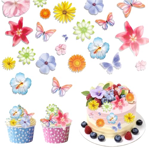60 Stück Tortendeko Blumen Essbar, Essbare Tortendeko Blumen Schmetterling Kirschblüten Esspapier Blüten Kuchendeko Geburtstag für Essbare Cupcake Topper Kuchen Deko Hochzeit,Geburtstag 60 Stück Tortendeko Blumen Essbar, Essbare Tortendeko Blumen Schmetterling Kirschblüten Esspapier Blüten Kuchendeko Geburtstag für Essbare Cupcake Topper Kuchen Deko Hochzeit,Geburtstag von SUPRROW