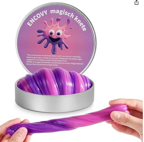Magic Knete Intelligente Slime 80g, Magische Putty Inteligenteknete Violett Wärmeempfindlicher Dough Farbwechsel Magic Knete Intelligente Slime 80g, Magische Putty Inteligenteknete Violett Wärmeempfindlicher Dough Farbwechsel von SUPRROW