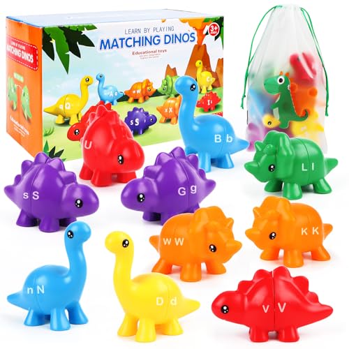 Matching Letters Feinmotorik Spielzeug,26 PCS ABC Passende Dinosaurier Alphabet Spiel,Preschool Educational Montessori Fine Motor Toy,Pädagogische Farberkennung Sortierer Lernspielzeug for 1-6Jahre Matching Letters Feinmotorik Spielzeug,26 PCS ABC Passende Dinosaurier Alphabet Spiel,Preschool Educational Montessori Fine Motor Toy,Pädagogische Farberkennung Sortierer Lernspielzeug for 1-6Jahre von SUPRROW
