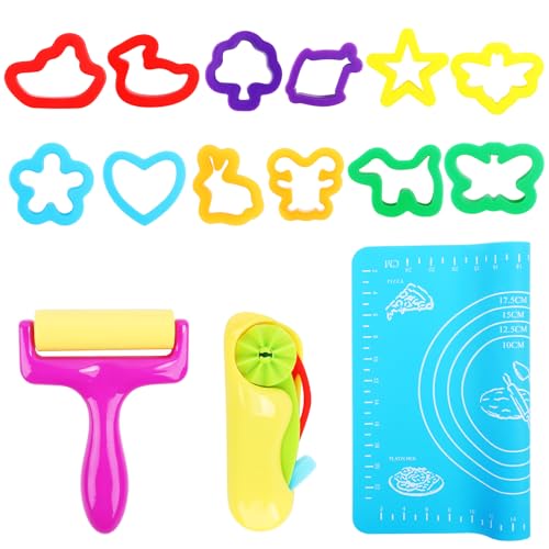 SUPRROW 15 Stück Knet Zubehör Kinder Set, Knete Werkzeug, Knetspielzeug Knetmasse Zubehör Mit Knetmatte, Knetzubehör Werkzeuge, Formen Kneten Zubehör Kinder SUPRROW 15 Stück Knet Zubehör Kinder Set, Knete Werkzeug, Knetspielzeug Knetmasse Zubehör Mit Knetmatte, Knetzubehör Werkzeuge, Formen Kneten Zubehör Kinder von SUPRROW