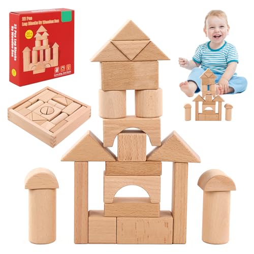 SUPRROW Holzspielzeug,Bastelklötzchen Holz,bauklötze Baby,Holzbausteine Set zum Lernspielzeug,bausteine Holz für Kinder ab 2 3 4 5 6 Jahr SUPRROW Holzspielzeug,Bastelklötzchen Holz,bauklötze Baby,Holzbausteine Set zum Lernspielzeug,bausteine Holz für Kinder ab 2 3 4 5 6 Jahr von SUPRROW